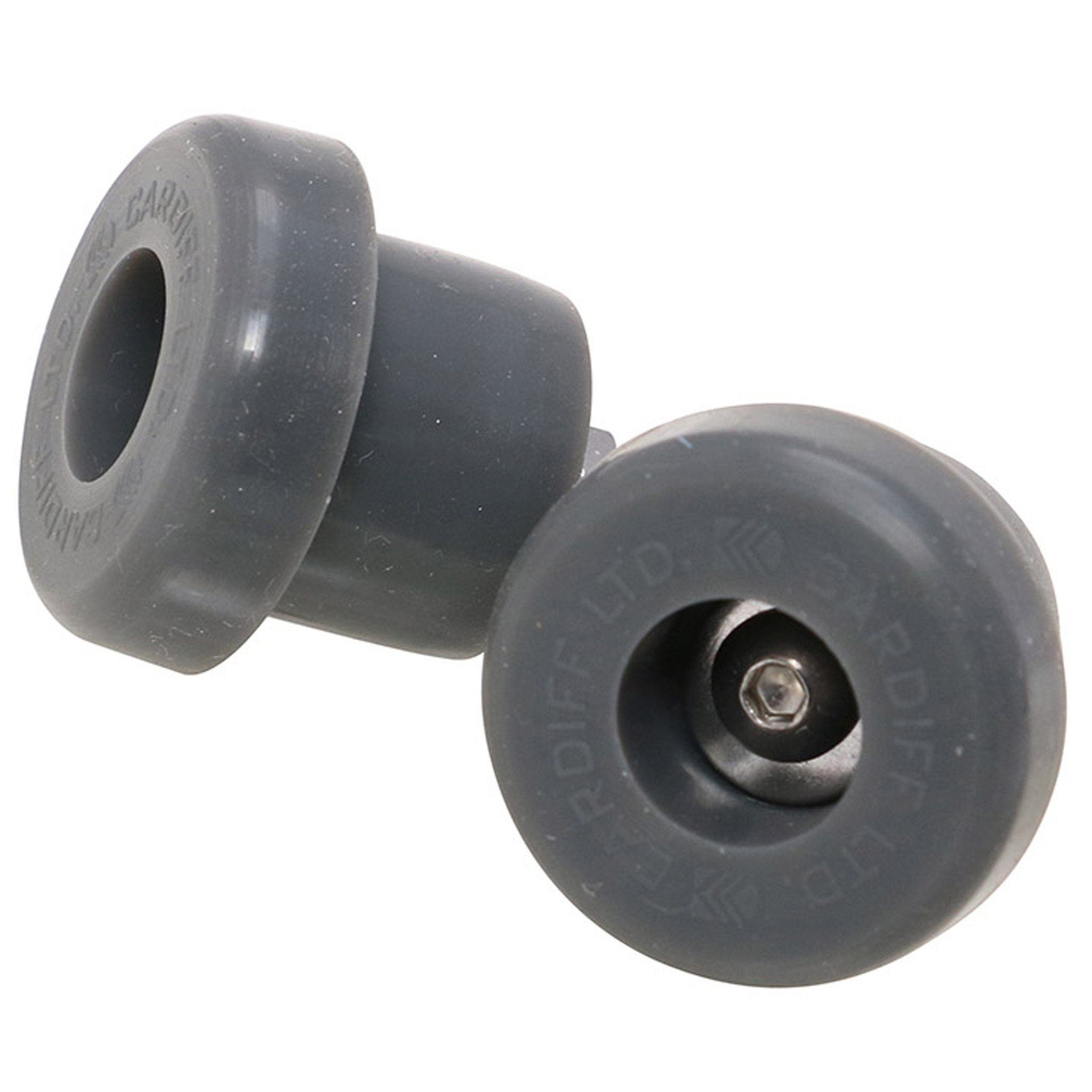 Cardiff Silicone Bar End Plugs, Silver